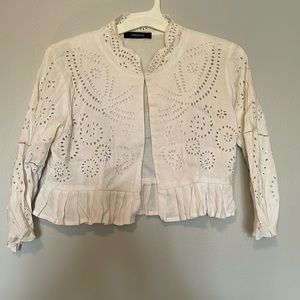 Linen shrug cardigan
